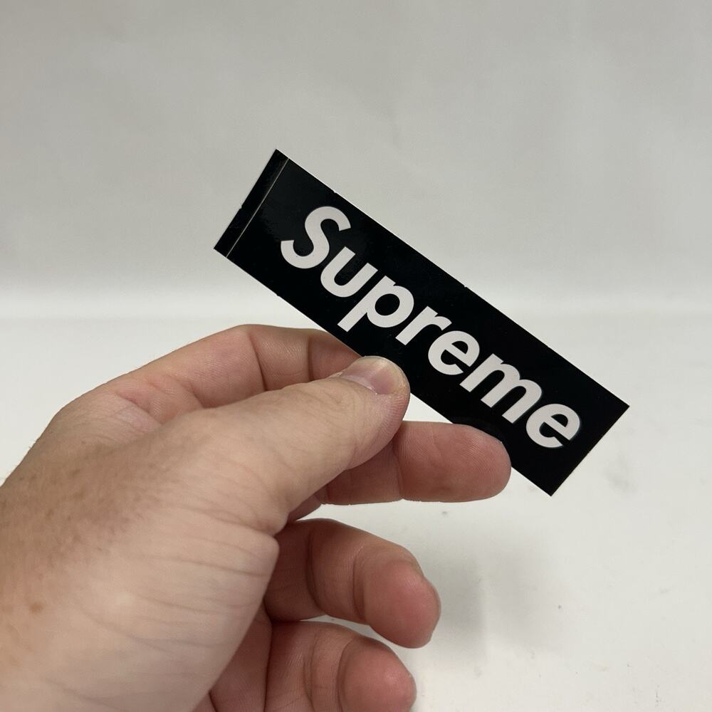 Supreme Black Mini Box Logo Sticker 100% Authentic FW23